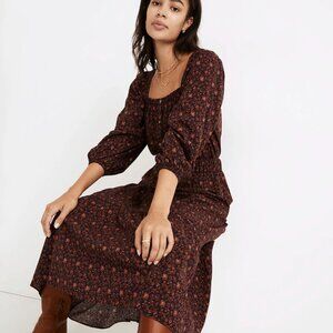 Madewell Pull-On Tiered Maxi Skirt in Orchard Mile Women's Size Small